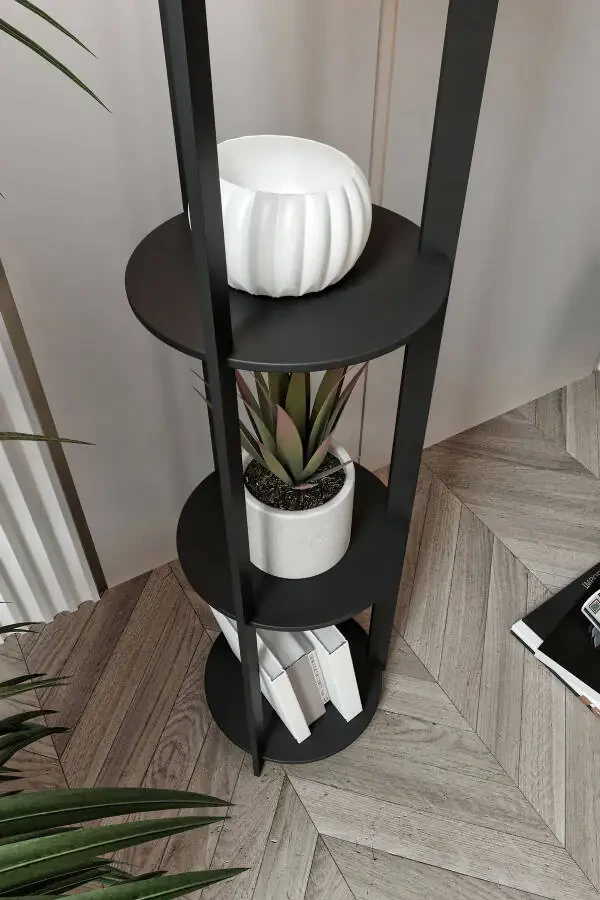 RADIANTE YUVARLAK RAFLI LAMBADER BLACK-KREM - 3