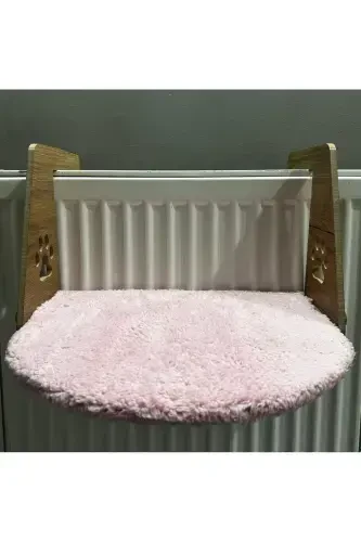 Radiator Bed Radiator Bed Cat Plush Radiator Bed (Easy Assembly Snap-On System)-POWDER PINK - SENNEDİLERSEN (1)