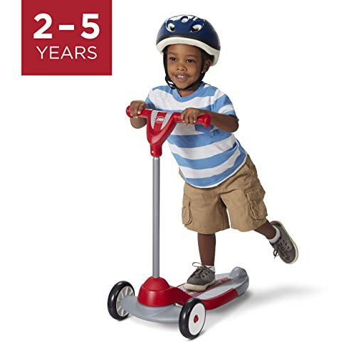 Radio Flyer Benim İlk Scooter'ım, Çocuk ve Bebekler İçin 3 Tekerlekli Scooter, Kırmızı Tekme Scooter, 2-5 Yaş Çocuklar İçin ( Modazone Özel) - 10