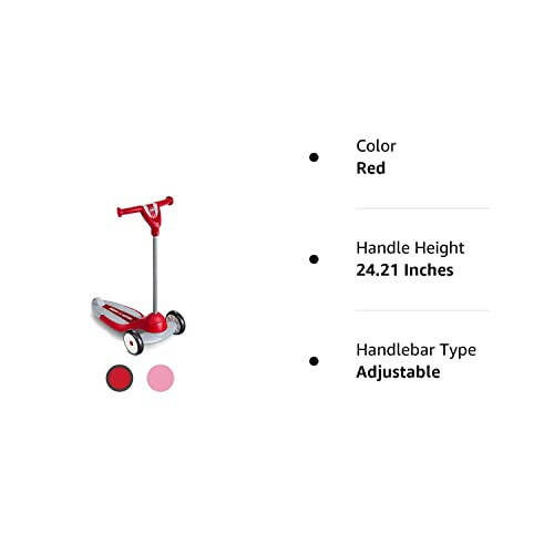 Radio Flyer Benim İlk Scooter'ım, Çocuk ve Bebekler İçin 3 Tekerlekli Scooter, Kırmızı Tekme Scooter, 2-5 Yaş Çocuklar İçin ( Modazone Özel) - 11