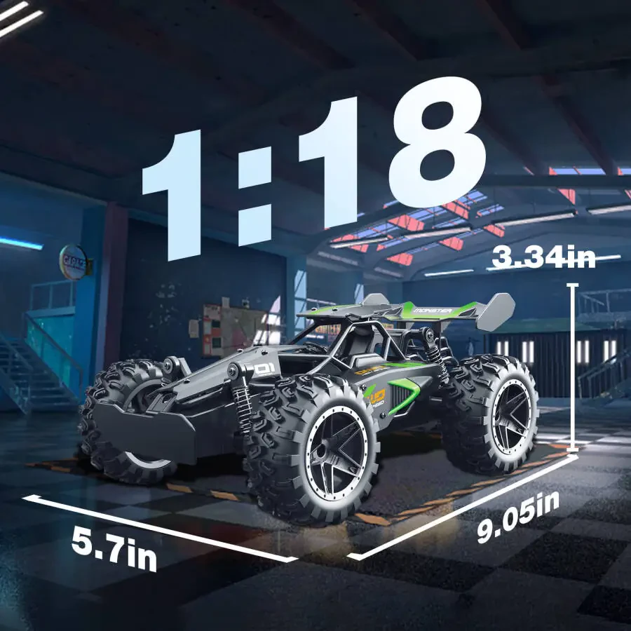 Радиоуправляемая машинка LOHEER, 1:18, высокая скорость, >20 км/ч, подарок для мальчиков и девочек. - 8