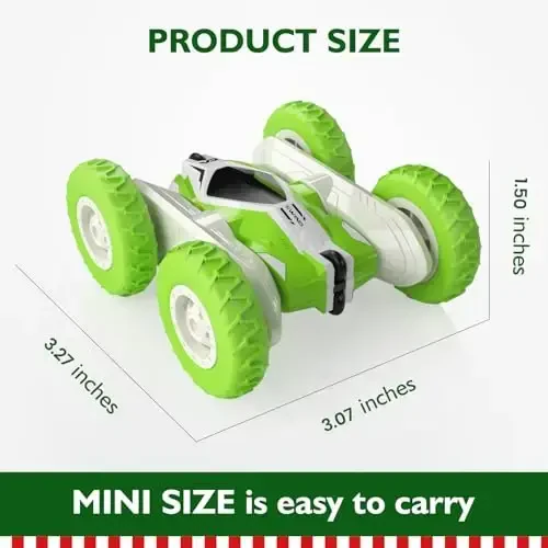 Радиоуправляемая машинка Tecnock для детей, 4WD, 2.4GHz, двойные перевороты, вращение на 360°, для детей 5-8 лет. - 5