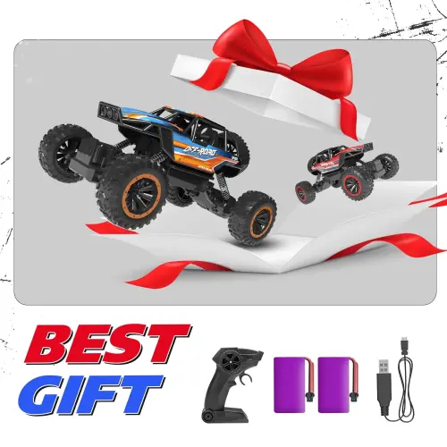 Радиоуправляемый монстр-трак JoyStone 1:12 4WD, внедорожник, 2,4 ГГц, с металлическим корпусом и подсветкой, для взрослых и детей, 2 батареи, синий - 10