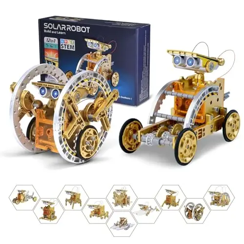 RAESOOT STEM Toys for Kids Age 8-13, 12-in-1 Solar Robot Building Science Kits for Boys Girls Teen Age 9 10 11 12, Engineering Christmas Birthday Gifts for 8+ Year Old Boys - 1