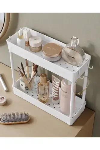 Rafata Multi-Purpose 2 Tier Under Sink Organizer Hanging Bathroom Organizer Cabinet Shelf - 5