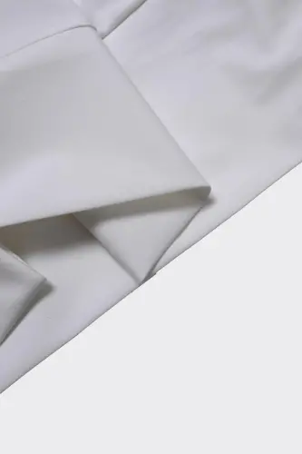 Rahat Çift Pileli Erkek Pantolon - Modern Tasarım-kaw2263s-Beyaz - 3