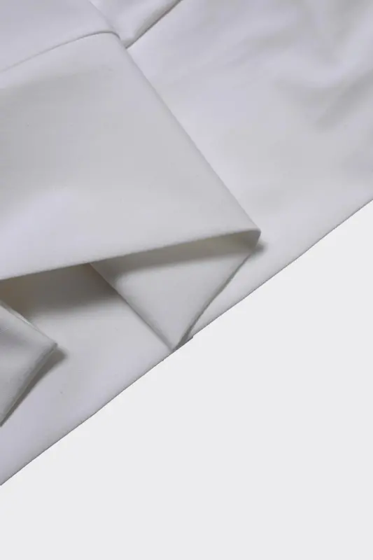 Rahat Çift Pileli Erkek Pantolon - Modern Tasarım-kaw2263s-Beyaz - 3