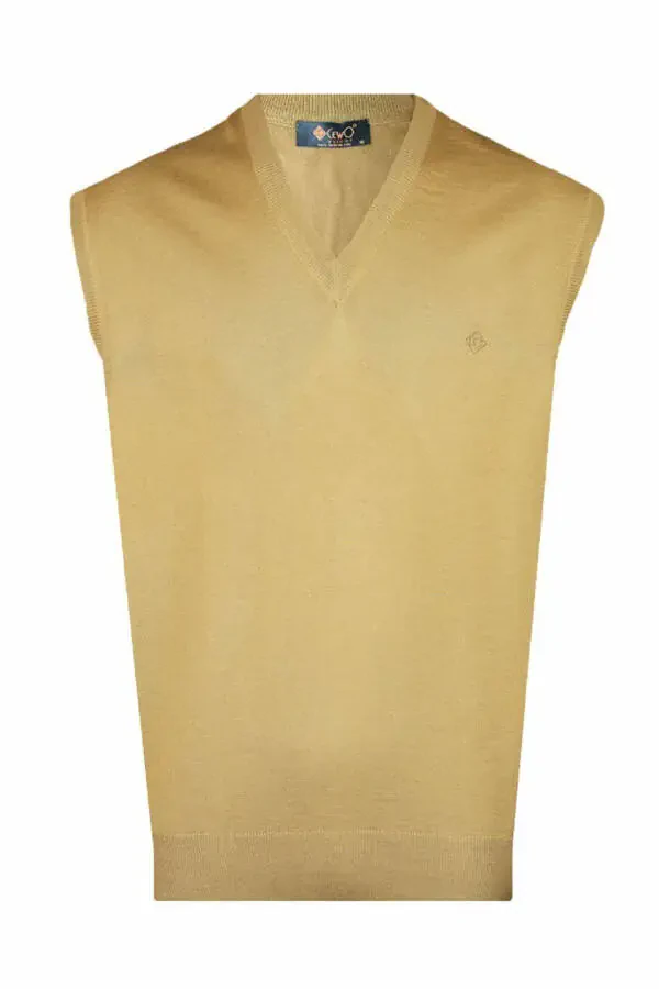 Rahat Kalıp Camel Yünlü Süveter - 1