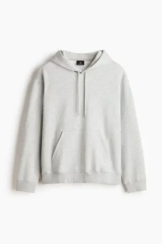 Loose Fit Kapüşonlu Üst - Açık gri kırçıllı - H&M (1)