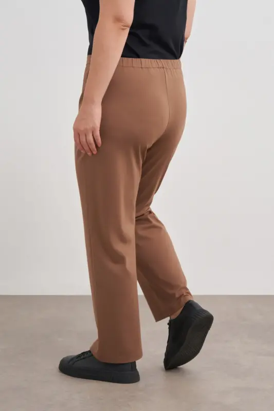 Rahat Kesim Pantolon-Camel - 5