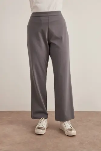 Rahat Kesim Pantolon-Gri - 4