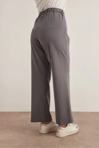 Rahat Kesim Pantolon-Gri - 5