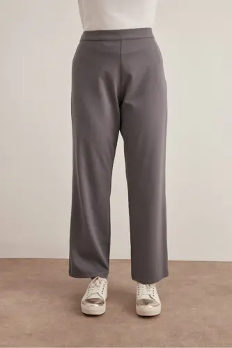Rahat Kesim Pantolon-Gri - AKER (1)