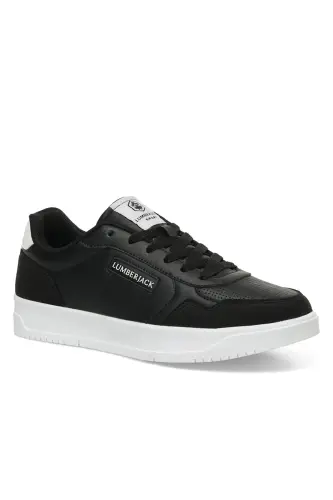 Rahat Taban Erkek Sneaker Spor Ayakkabı - Siyah-Kiato 