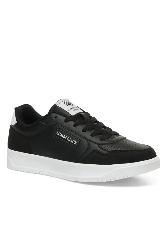Rahat Taban Erkek Sneaker Spor Ayakkabı - Siyah-Kiato - 1