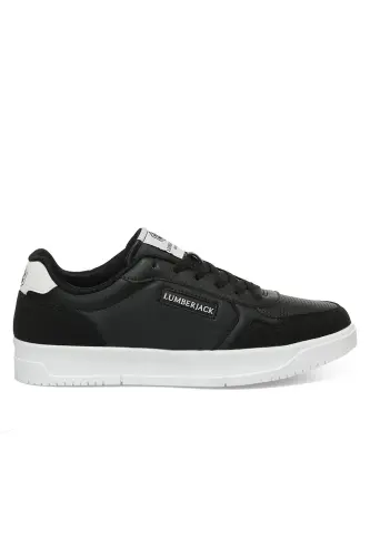 Rahat Taban Erkek Sneaker Spor Ayakkabı - Siyah-Kiato - 2