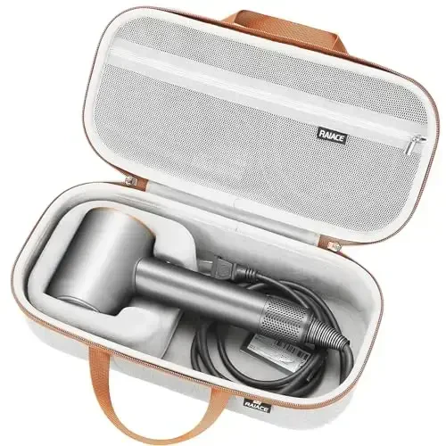 RAIACE Hard Storage Case Compatible with dyson Hair Dryer, Travel Carrying Bag. (for sale is case only). - Gray(Gray Lining) - 1
