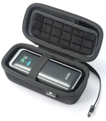 RAIACE Жесткий дорожный футляр для хранения, совместимый с Anker Power Bank 27650mAh 250 Вт. (только чехол) - Черный - 1