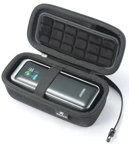 RAIACE Жесткий дорожный футляр для хранения, совместимый с Anker Power Bank 27650mAh 250 Вт. (только чехол) - Черный - 1