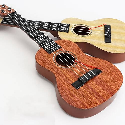 Raimy Kids Ukulele Gitara - 21 dyuymli 4 torli gitara Bolalar uchun musiqa asboblari Bolalar, Oʻgʻil bolalar va Qizlar uchun Qoʻshiqlar bilan oʻquvchi oʻyinchoqlar (Oq) - 5