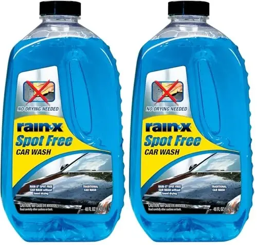 Rain-X 620034-48 fl oz - Deep Cleaning, High Foaming Soap Provides Spot Free Shine with No Towel Or Hand Drying Needed (Pack of 2) 