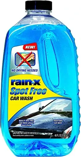 Rain-X 620073-4PK Dog’siz Yuvish vositasi - 48 Fl Oz - Chuqur tozalovchi, yuqori ko’pikli avtomobil yuvish sovuni Sochiqsiz yoki qo’lda quritishsiz porlashni ta’minlaydi, boshqa har qanday an’anaviy avtomobil yuvish vositasidan yaxshiroq 