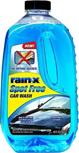 Rain-X 620073-4PK Spot Free Car Wash - 48 Fl Oz - Deep Cleaning, High Foaming Car Wash Soap Provides Shine With No Towel Or Hand Drying Needed, Better Than Any Other Traditional Car Wash Cleaner - 1
