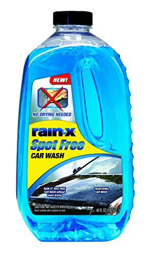 Rain-X 620073 - Avtomobil Yuvish Chuqur Tozalash, Yuqori Ko'pikli Sovun Lekasiz Yorqinlikni Ta'minlaydi, Sochiq yoki Qo'l bilan Quritish Talab Qilinmaydi - Avtomobilni Tozalash va Detalizatsiya qilish uchun Avtomobil Sovuq 48 fl oz - Rain-X