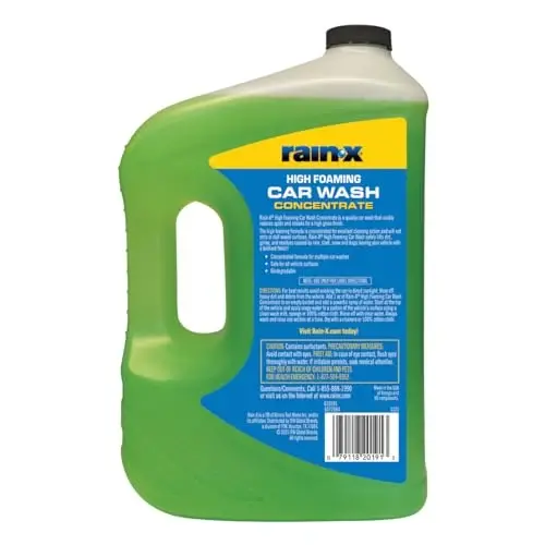 Rain-X 620191 Ko'pikli Avtomobil Yuvish - 100 fl oz. Yuqori Ko'pikli, Konsentrlangan Formula Katta Tozalash Harakati Uchun, Xavfsiz Tarzda Kir, Kir va Qoldiqlarni Ko'tarish Orqali Istisnoiy Tozalik Ta'minlaydi - 6
