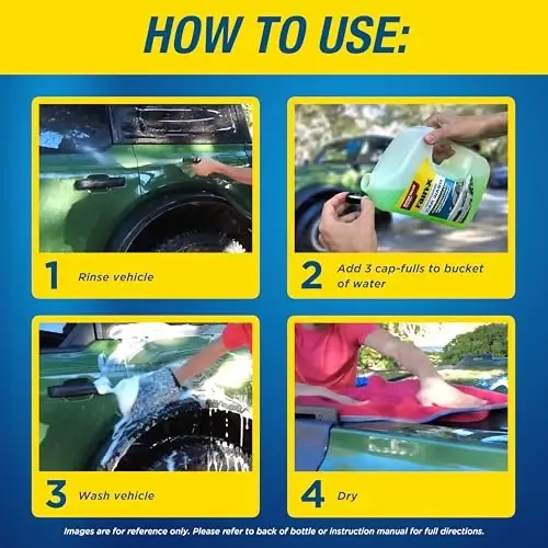 Rain-X 620191 Пенообразующая Мойка Автомобиля - 100 жидких унций. Высокопенная, концентрированная формула для более эффективного очищения, безопасно удаляющая грязь, грязь и остатки для исключительной чистоты - 2