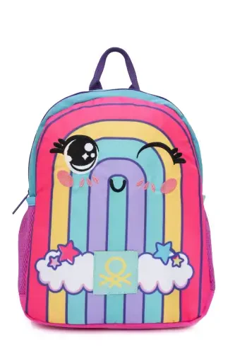 Rainbow Patterned Girls Kindergarten Bag - 1
