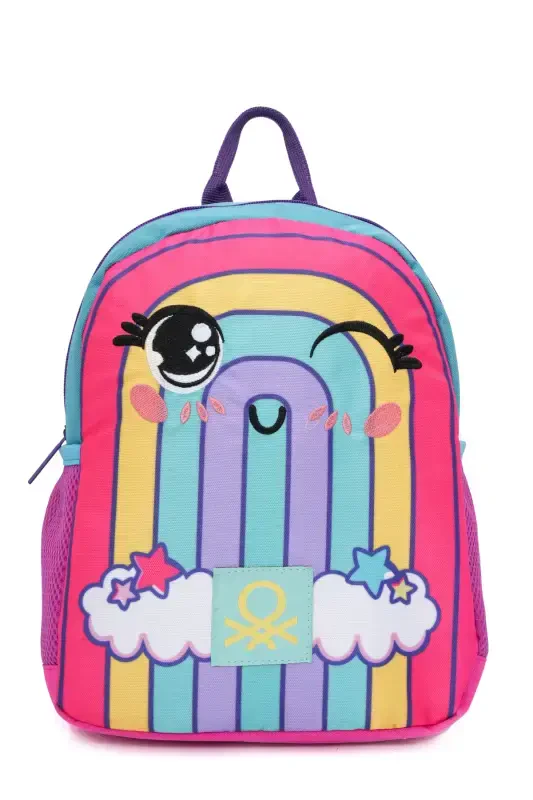 Rainbow Patterned Girls Kindergarten Bag - 1