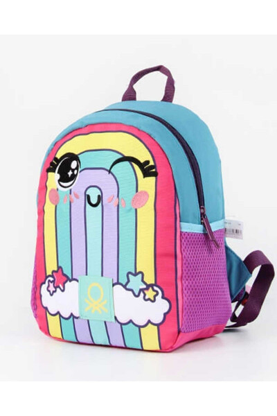 Rainbow Patterned Girls Kindergarten Bag - 18