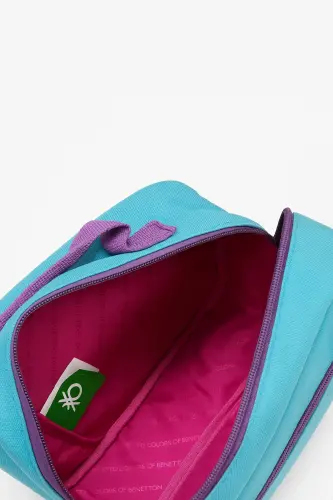 Rainbow Patterned Kindergarten Bag Set (Kindergarten Bag, Lunch Box)-Pink - 3