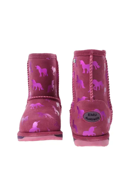 Rainbow Unicorn Brumby Girls Boots - 2