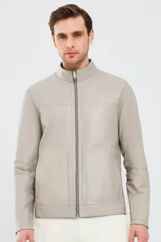 Rakitic Men's Green Double-Sided Suede Leather Jacket 24sgd6517re - 8