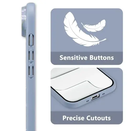 RALEAVO Floral Case for iPhone Air, Qizlar va ayollar uchun yoqimli gul shoxchasi naqshli suyuq silikon qopqoq, iPhone Air (6.5