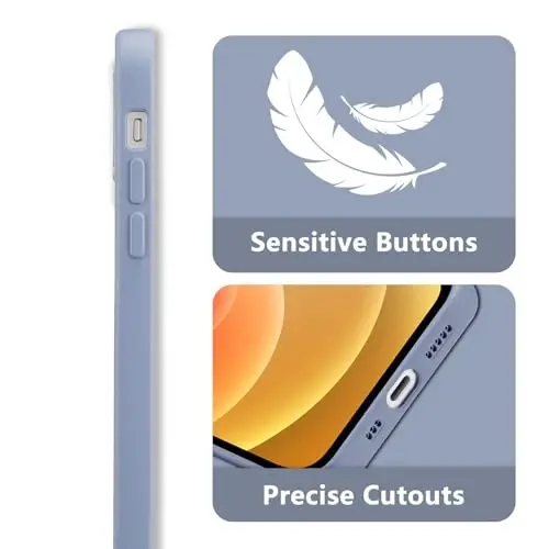 RALEAVO Floral Case for iPhone 12,Liquid Silicone Cover with Cute Flower Branch Pattern for Girls Women Slim Soft Rubber Protective Phone Case for iPhone 12 (6.1