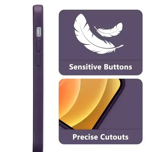 RALEAVO iPhone 12 uchun gul naqshli g‘ilof, suyuq silikon qopqoq, qizlar va ayollar uchun gul shoxli naqshli yoqimli telefon qopqog‘i, iPhone 12 (6,1