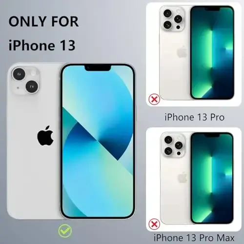 RALEAVO iPhone 13 uchun g‘ilof, suyuq silikon qopqoq, chiroyli barg naqshli gul telefon qopqog‘i, qizlar uchun nozik yumshoq rezina himoya telefon qutisi iPhone 13 (6.1