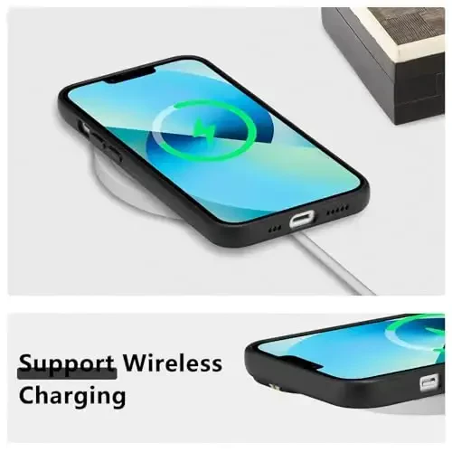 RALEAVO iPhone 13 uchun gul naqshli g'ilof, qizlar uchun chiroyli gul novdasi naqshli suyuq silikon qopqoq, iPhone 13 6.1