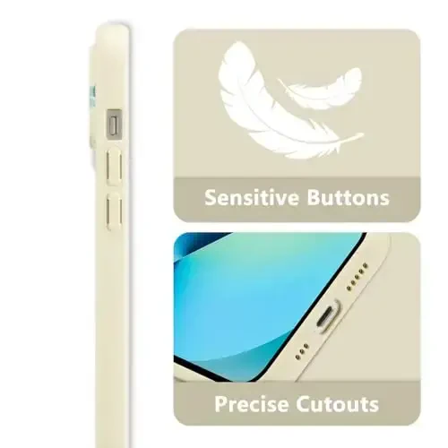 RALEAVO iPhone 13 uchun gulli g'ilof, qizlar uchun yoqimli gul shoxchasi naqshli suyuq silikon qopqoq, iPhone 13 6.1