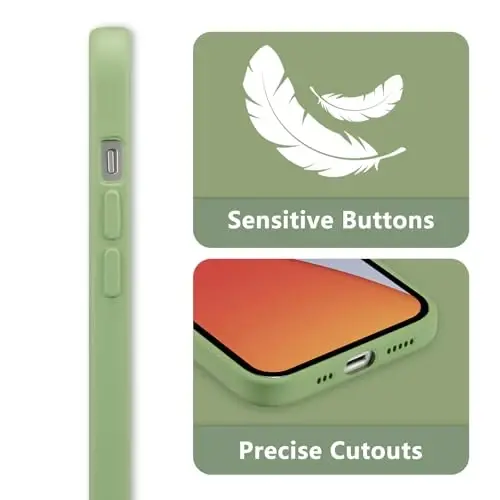 RALEAVO Floral Case for iPhone 14,Liquid Silicone Cover with Flower Cosmos Pattern Cute Phone Cover for Girls Women Slim Soft Rubber Protective Phone Case for iPhone 14 (6.1