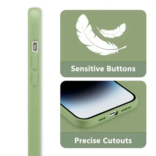 RALEAVO iPhone 14 Pro Max uchun g‘ilof, suyuq silikonli qopqoq, chiroyli barg naqshli gulli telefon qopqog‘i qizlar ayollar uchun, ingichka yumshoq rezina himoya telefon qutisi iPhone 14 Pro Max (6.7