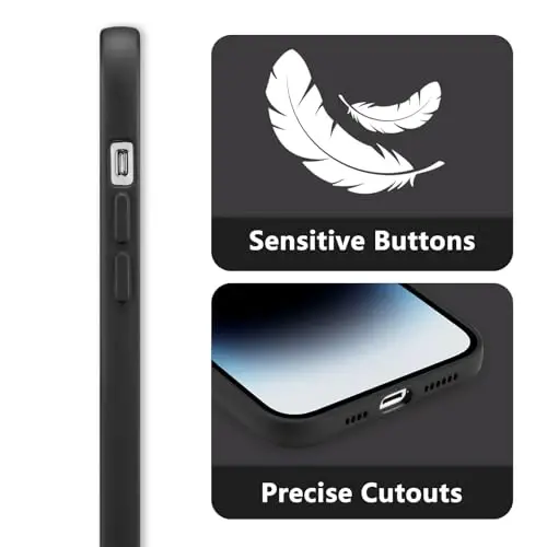 RALEAVO iPhone 14 Pro Max uchun g'ilof, suyuq silikonli qopqoq, qizlar va ayollar uchun chiroyli barg naqshli gul telefon qopqog'i, iPhone 14 Pro Max (6,7