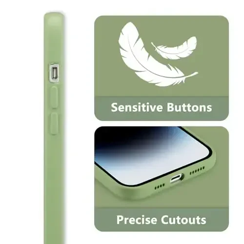 RALEAVO iPhone 14 Pro Max uchun gul naqshli g'ilof, qizlar va ayollar uchun suyuq silikon qopqoq, yupqa yumshoq rezina himoya g'ilofi, iPhone 14 Pro Max (6.7