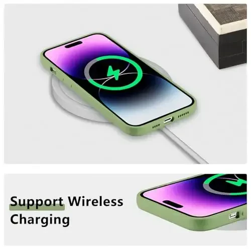 RALEAVO iPhone 14 Pro Max uchun gul naqshli g'ilof, qizlar va ayollar uchun suyuq silikon qopqoq, yupqa yumshoq rezina himoya g'ilofi, iPhone 14 Pro Max (6.7