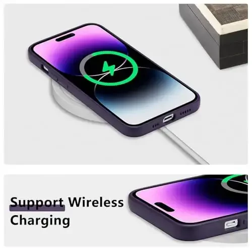 RALEAVO iPhone 14 Pro Max uchun gulli g'ilof, qizlar va ayollar uchun gul shoxli naqshli suyuq silikon qopqoq, iPhone 14 Pro Max (6,7