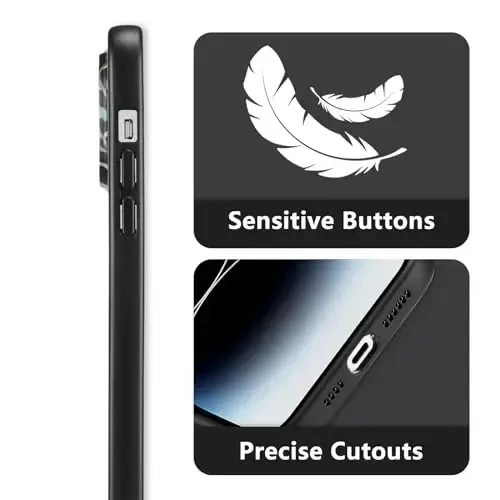 RALEAVO iPhone 14 Pro uchun gulli g'ilof, qizlar ayollar uchun chiroyli gul shoxli naqshli suyuq silikon qopqoq iPhone 14 Pro (6.1