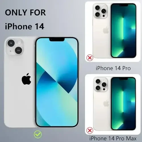 RALEAVO iPhone 14 uchun g'ilof, suyuq silikon qopqoq, qizlar uchun chiroyli barglar naqshli gul telefon qopqog'i, ayollar uchun ingichka yumshoq rezina himoya telefon qutisi iPhone 14 (6.1